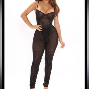 Rhinestone leggings set